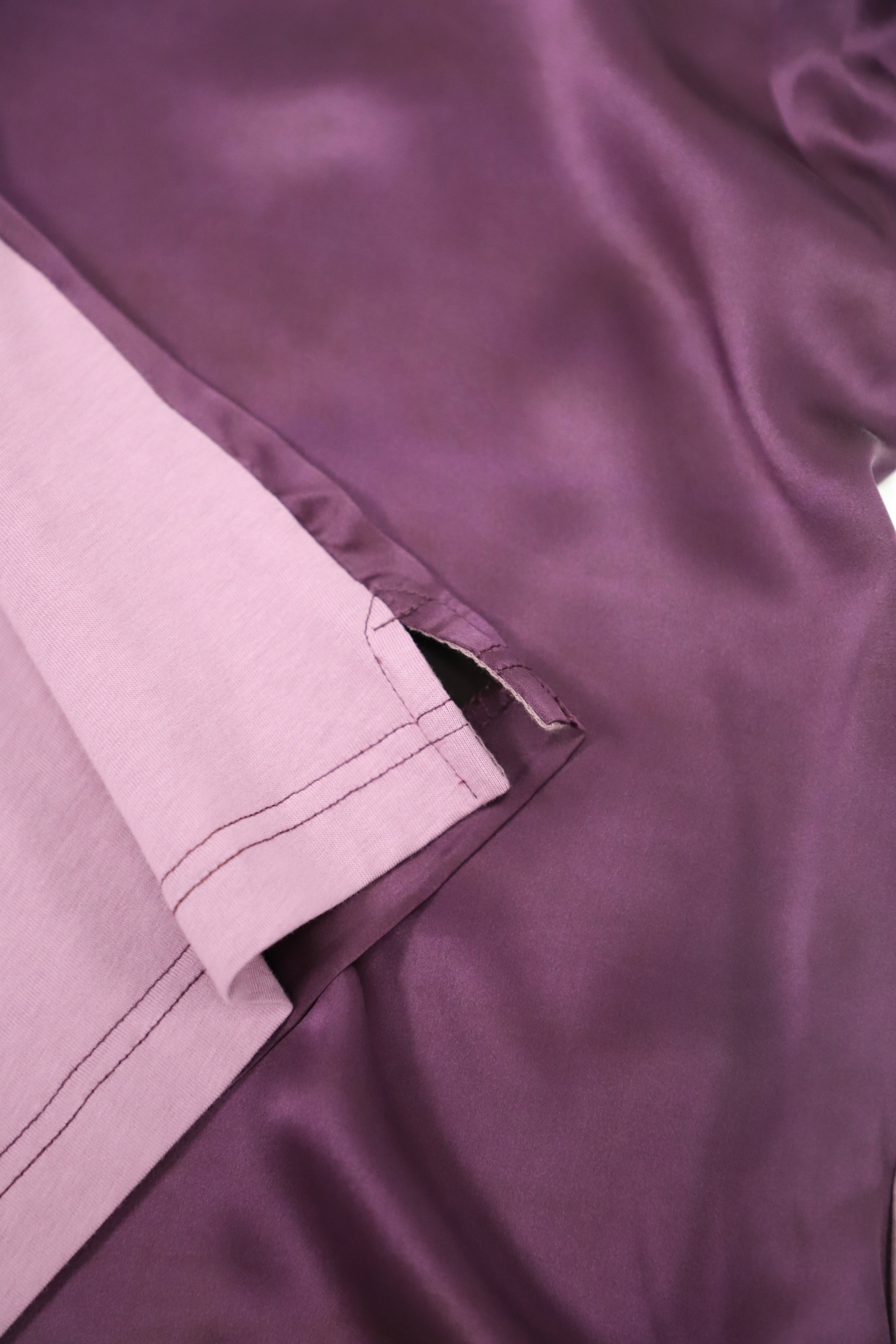 【Unisex】【Limited 17pcs】Xiangyun Silk × Cotton Color-block Short Sleeve Polo