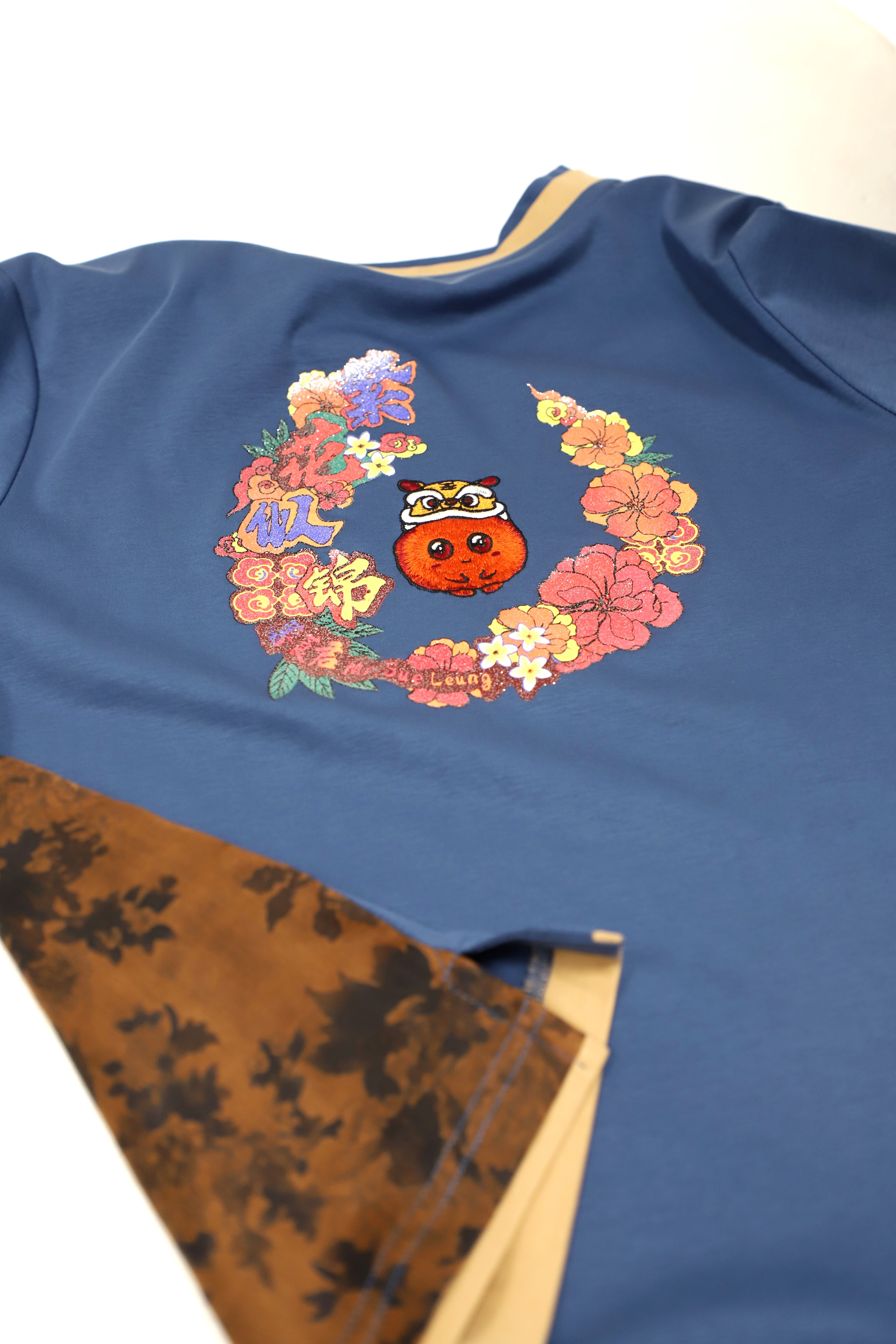 【Limited 65pcs】Xiangyun Silk × Cotton Women’s Embroidery Tee